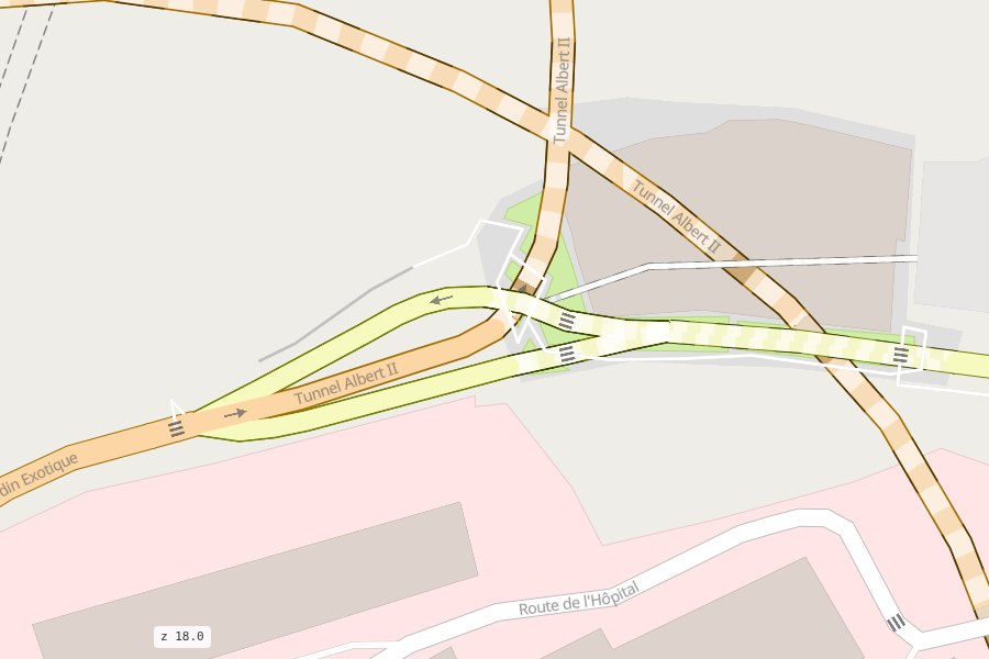 A tunnel mouth: the road runs into the tunnel