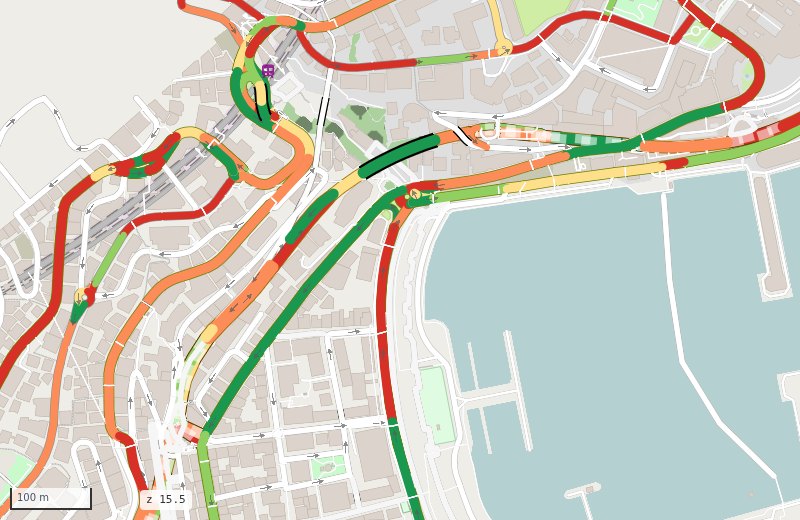 Made-up flows on the osm theme